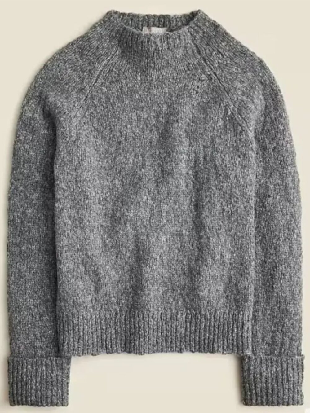 NWT J Crew Cuffed Mockneck Sweater, Alpaca Blend - Womens Medium